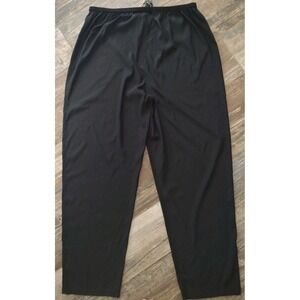 Citron Santa Monica Silk Loose Fit Pants Womens Small Black Casual Elastic NWT